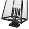Z-Lite Rainer 6 Light Outdoor Pier Mounted Fixture, 17.5in. W x 32.5in. H, Black 5015PHXXLS-SQPM-BK - alternate 7